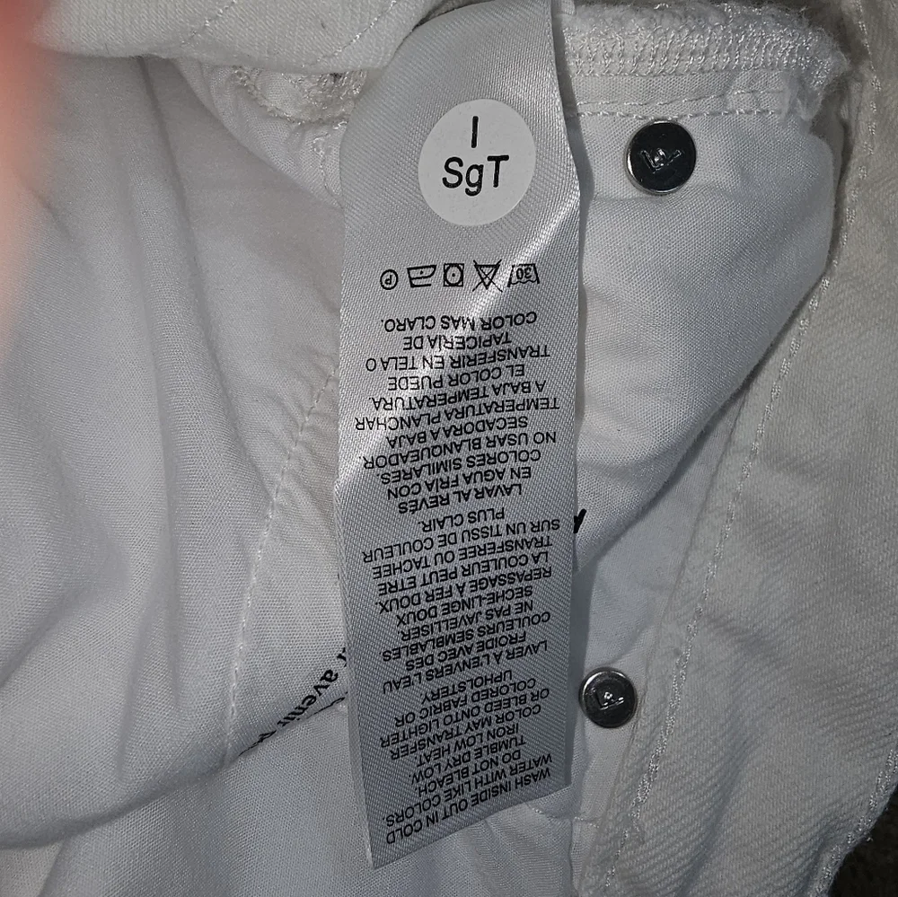 Frame Denim Jeans Womens 32 Ultra High Rise Barrell White LIKE NEW - Picture 8 of 13